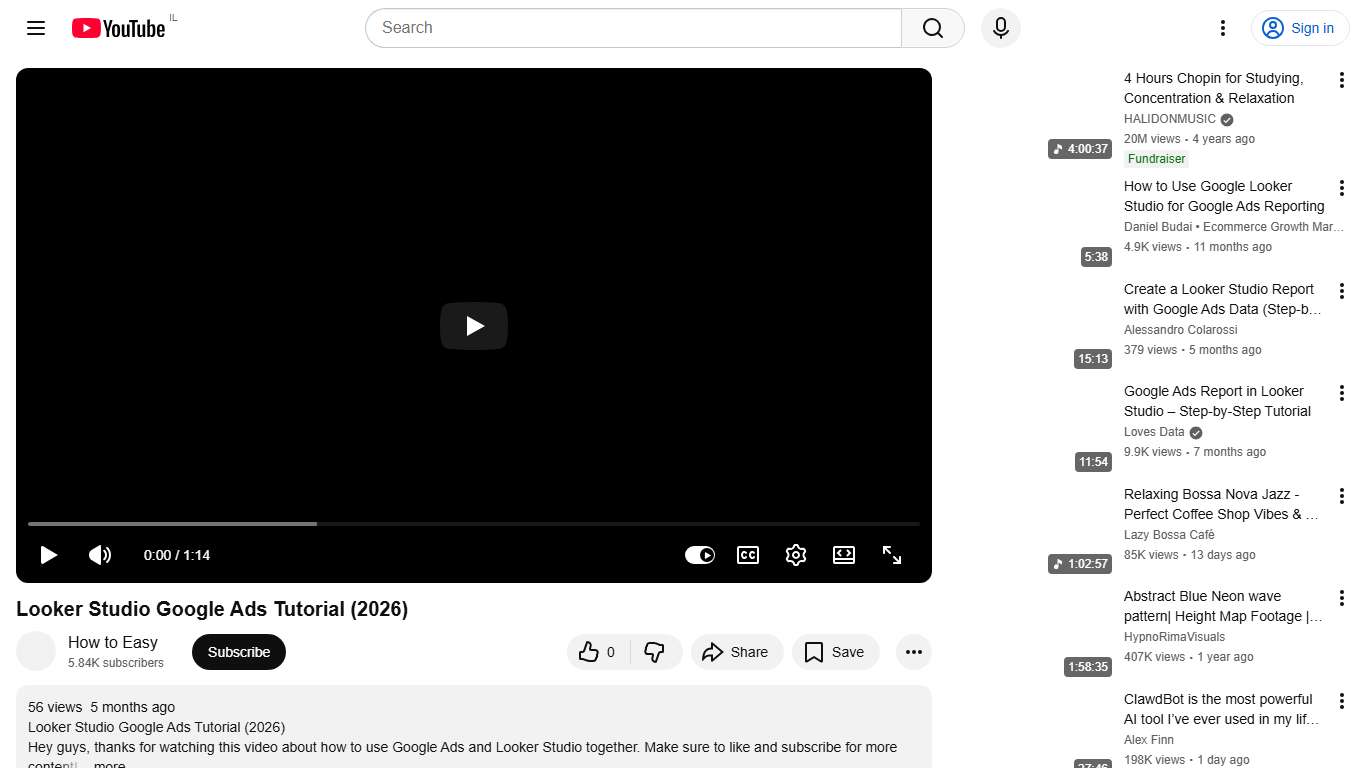 Looker Studio Google Ads Tutorial (2026) - YouTube